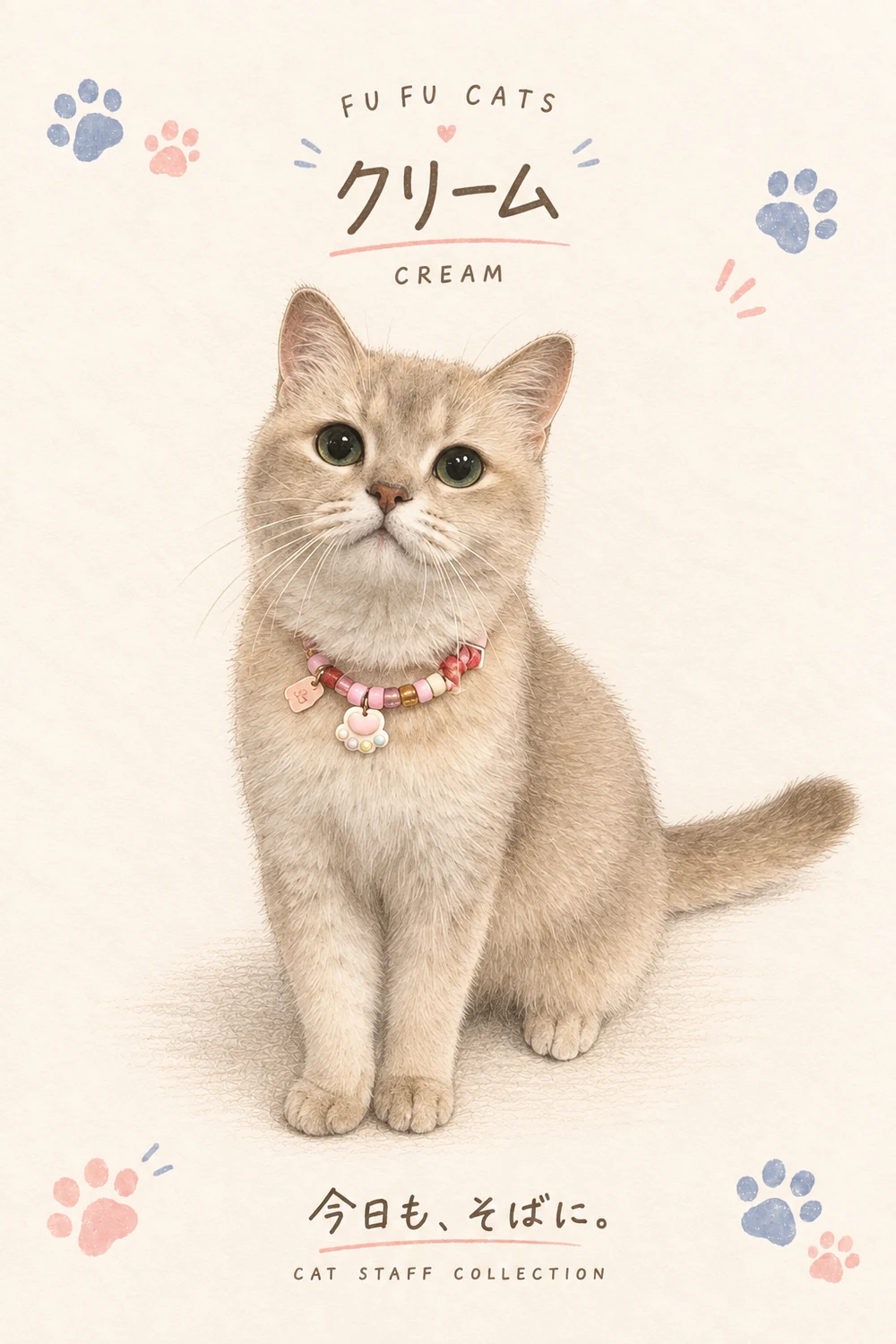 クリームの水彩イラスト