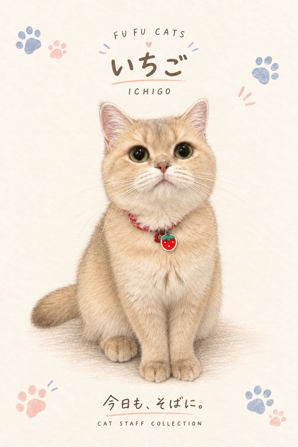 いちごの水彩イラスト