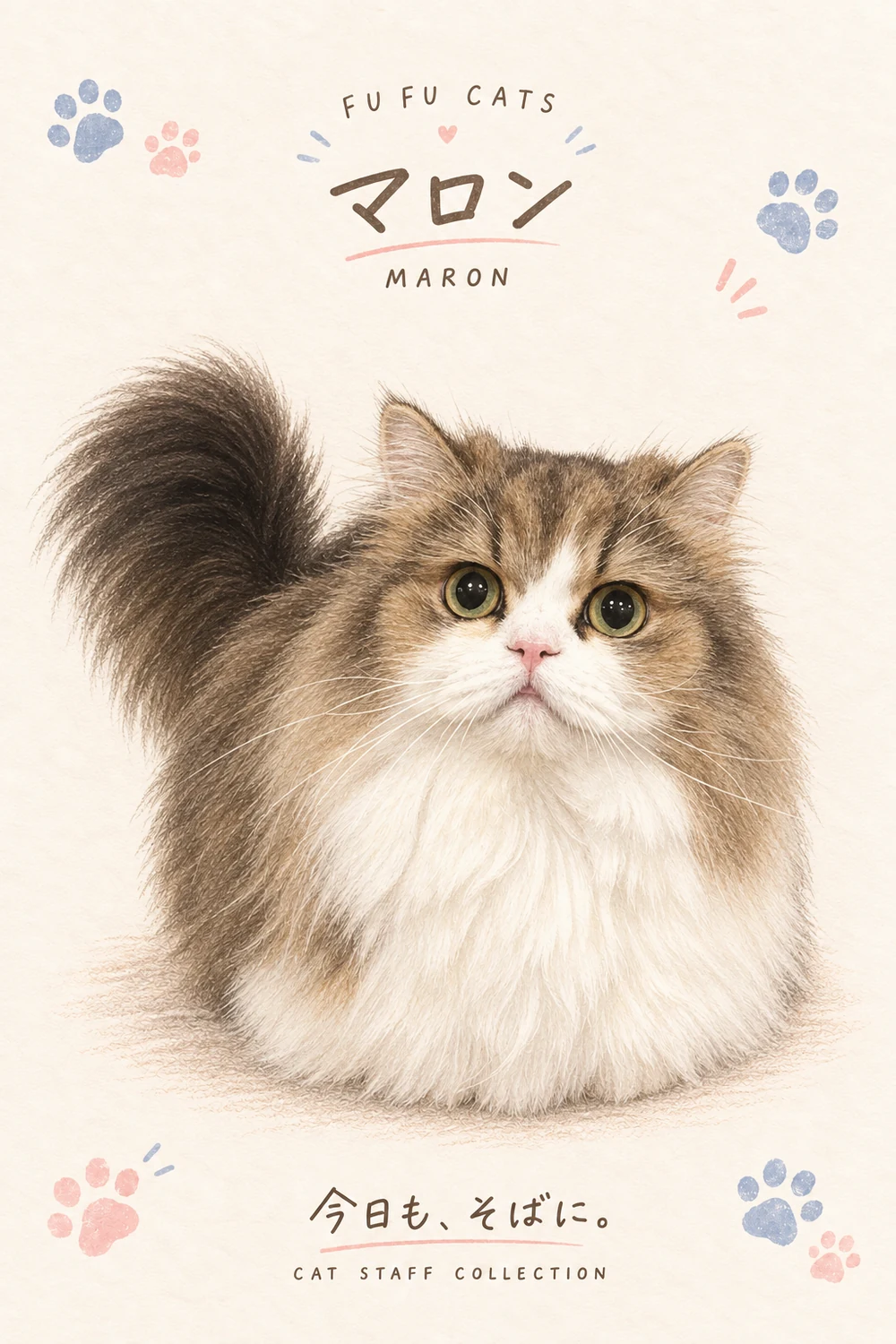 マロンの水彩イラスト
