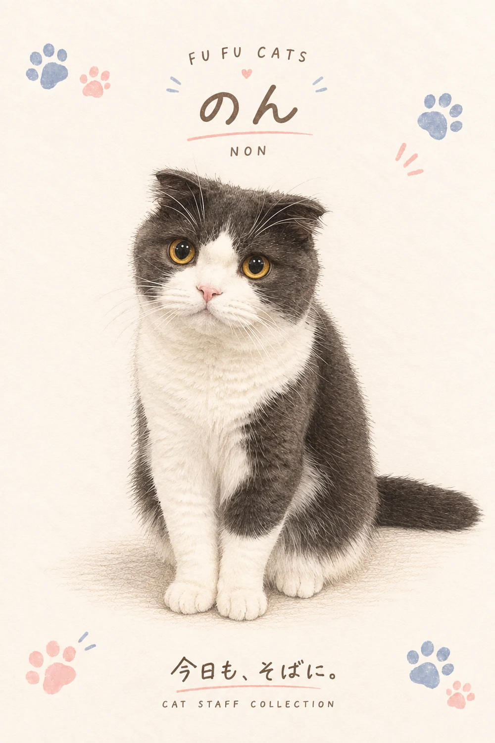 のんの水彩イラスト